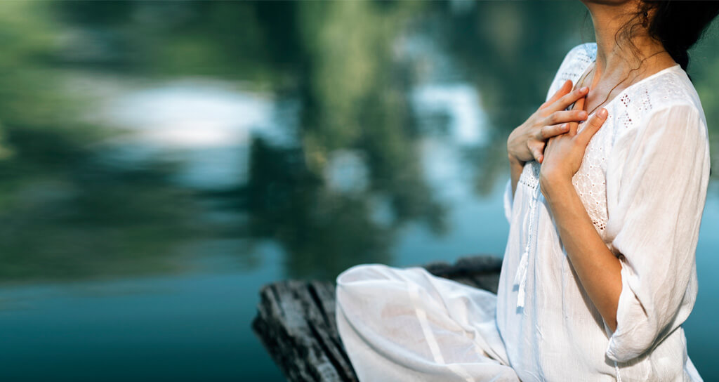 mindfulness Mindfulness - woman on a dock